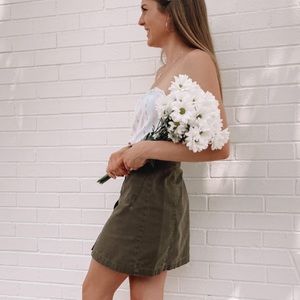 Retro American Eagle Button-Up Skirt 2